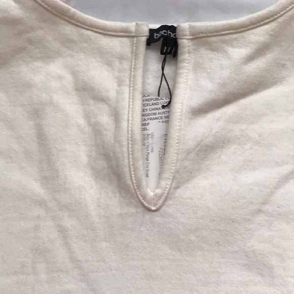 Boohoo Basic V Neck Plunge Crop Sweatshirt Small - Picture 8 of 8